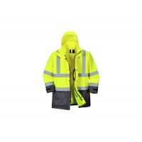 PARKA ACOLCHOADA TRIPLO USO AZUL / AMARELO S768*